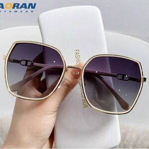 Women's Gold Frame Sunglasses